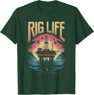 Rig Life Amazing Oilfield Oilfield Rig T-Shirt - T-Shirt | Forest