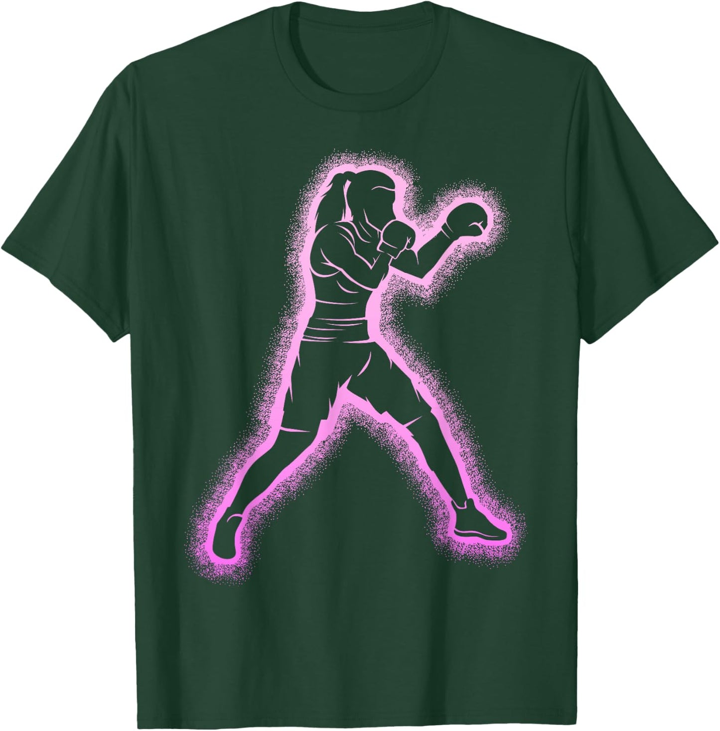 Boxing Boxer, Boxing Girl, Women's T-Shirt - T-Shirt | Forest
