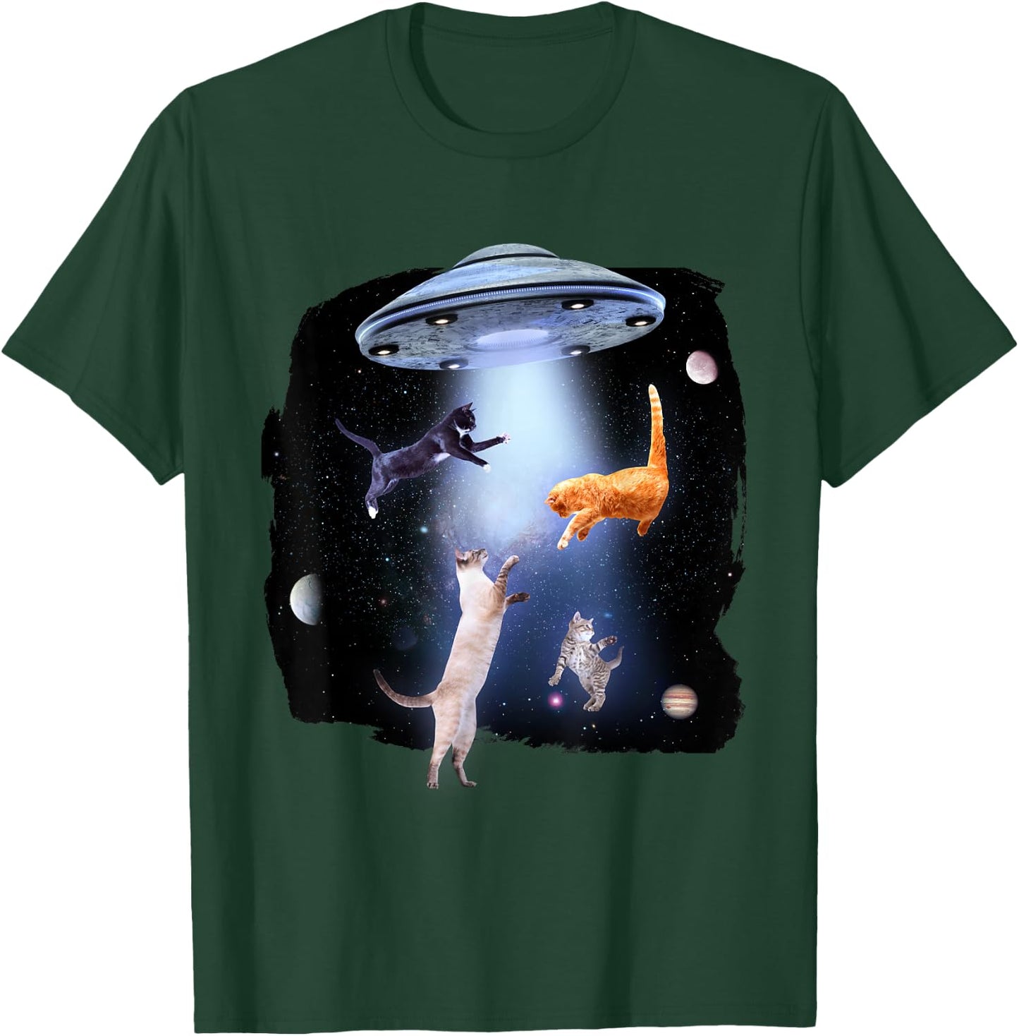 @n!mal Katze Lustig Katzenmotiv Katze Damen, -Erwachsene, Herren Schwarz S Standardlänge Klassische Passform Kurzarm Tierdruck Casual Freizeit Katze T-Shirt - T-Shirt | Forest