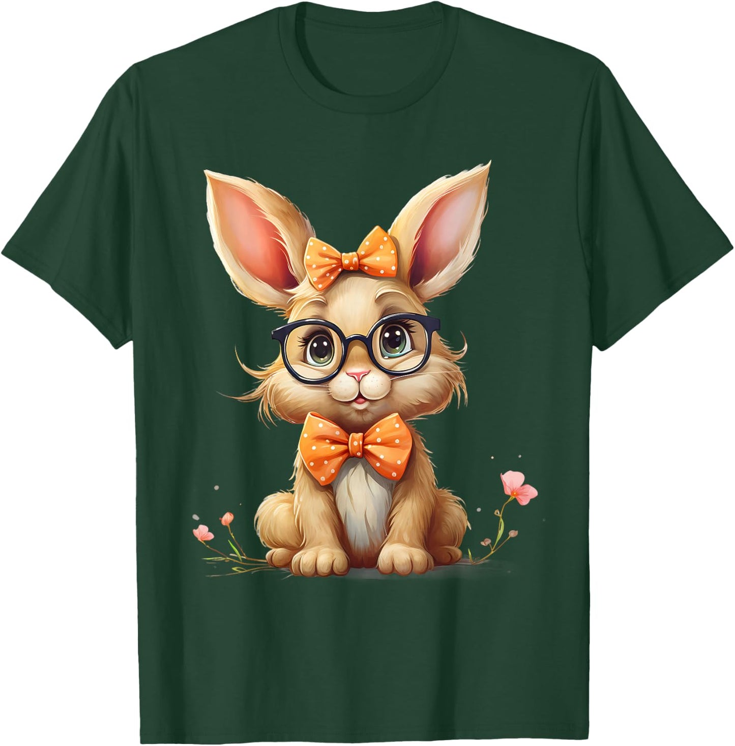 Happy Easter Süßes Hasenmotiv Ostereier mit Hasenmotiv T-Shirt - T-Shirt | Forest