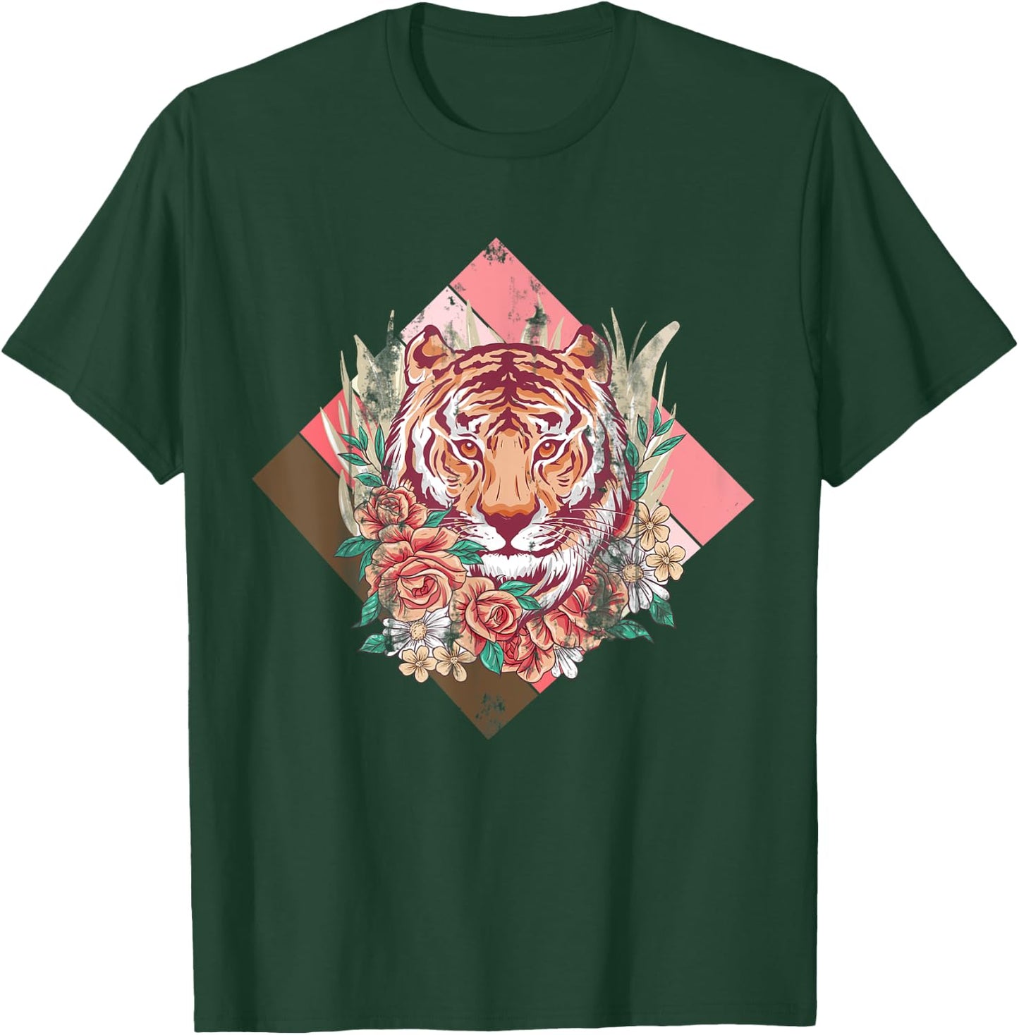 Cherry Blossom Sakura Tiger T-Shirt - T-Shirt | Forest