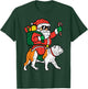 Santa Riding English Bulldog Christmas Xmas Women Kids T-Shirt - T-Shirt | Forest