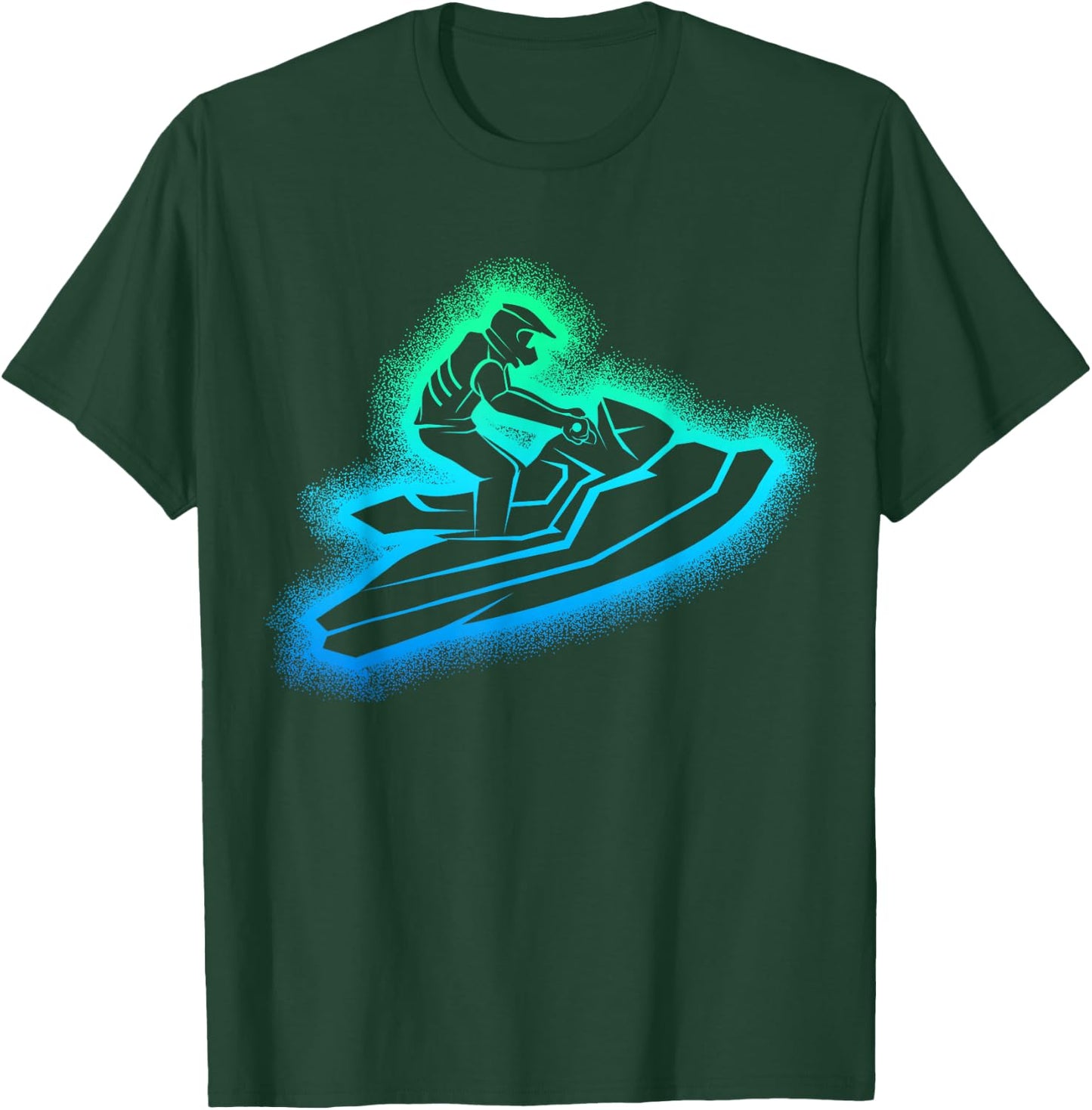 Jetski Water Sports Children Boys Men T-Shirt - T-Shirt | Forest