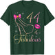44 & Fabulous 44 Years Old Queen 44th Birthday Woman B-day T-Shirt - T-Shirt | Forest