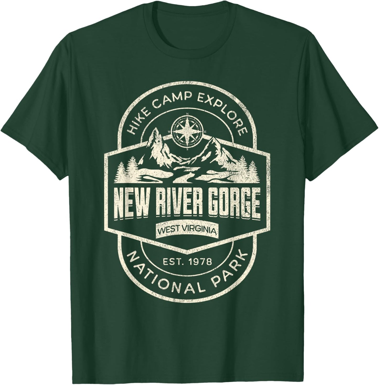 New River Gorge National Park T-Shirt - T-Shirt | Forest