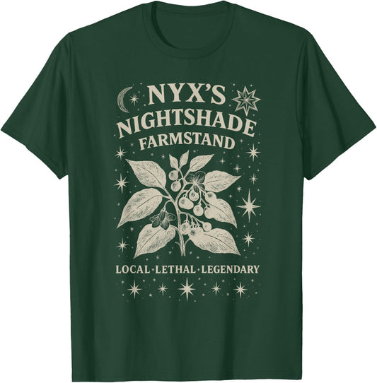 Nyx Nightshade Farmstand Nyx Greek Goddess of Night T-Shirt - T-Shirt | Forest