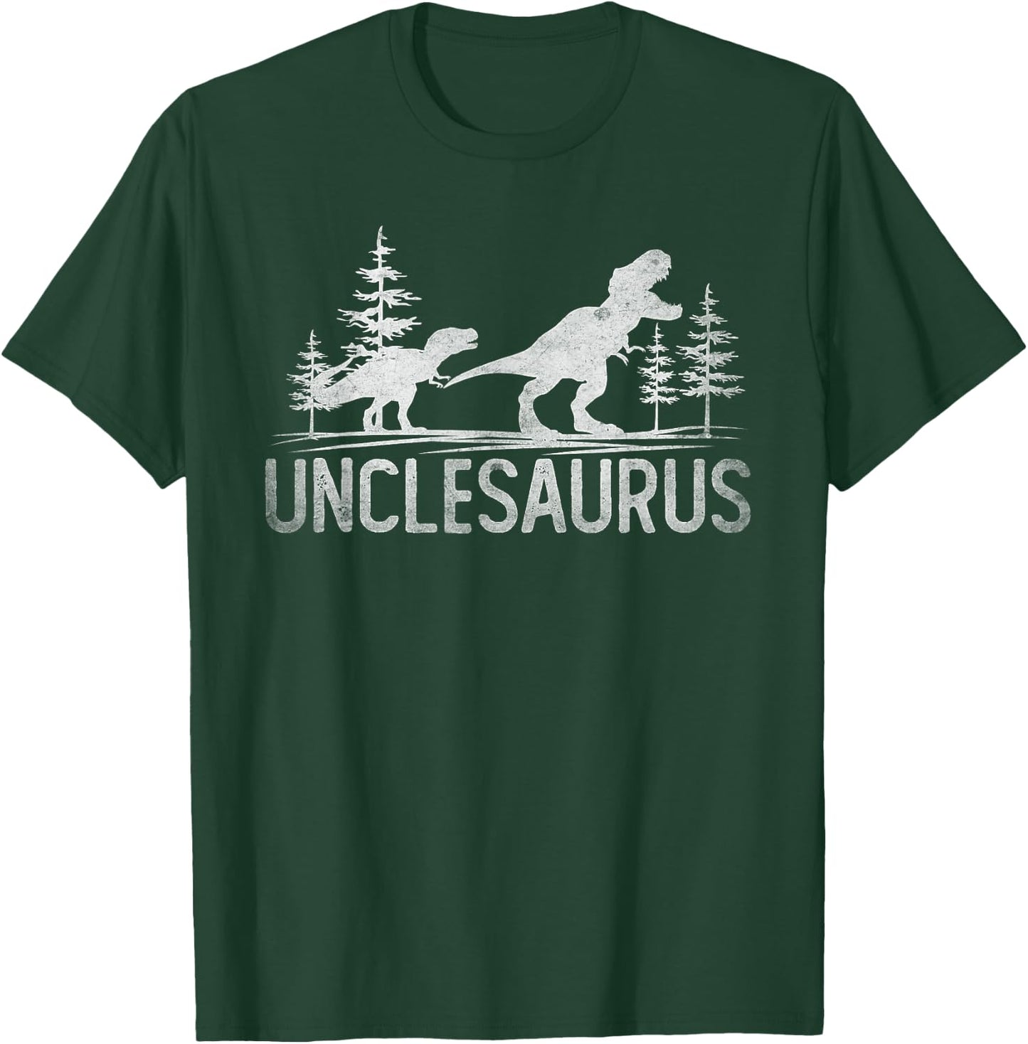 Unclesaurus T-Rex Dinosaur Uncle Saurus Father's Day T-Shirt - T-Shirt | Forest