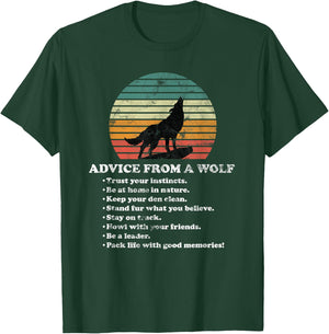 Advice From A Wolf T-Shirt - T-Shirt | Forest