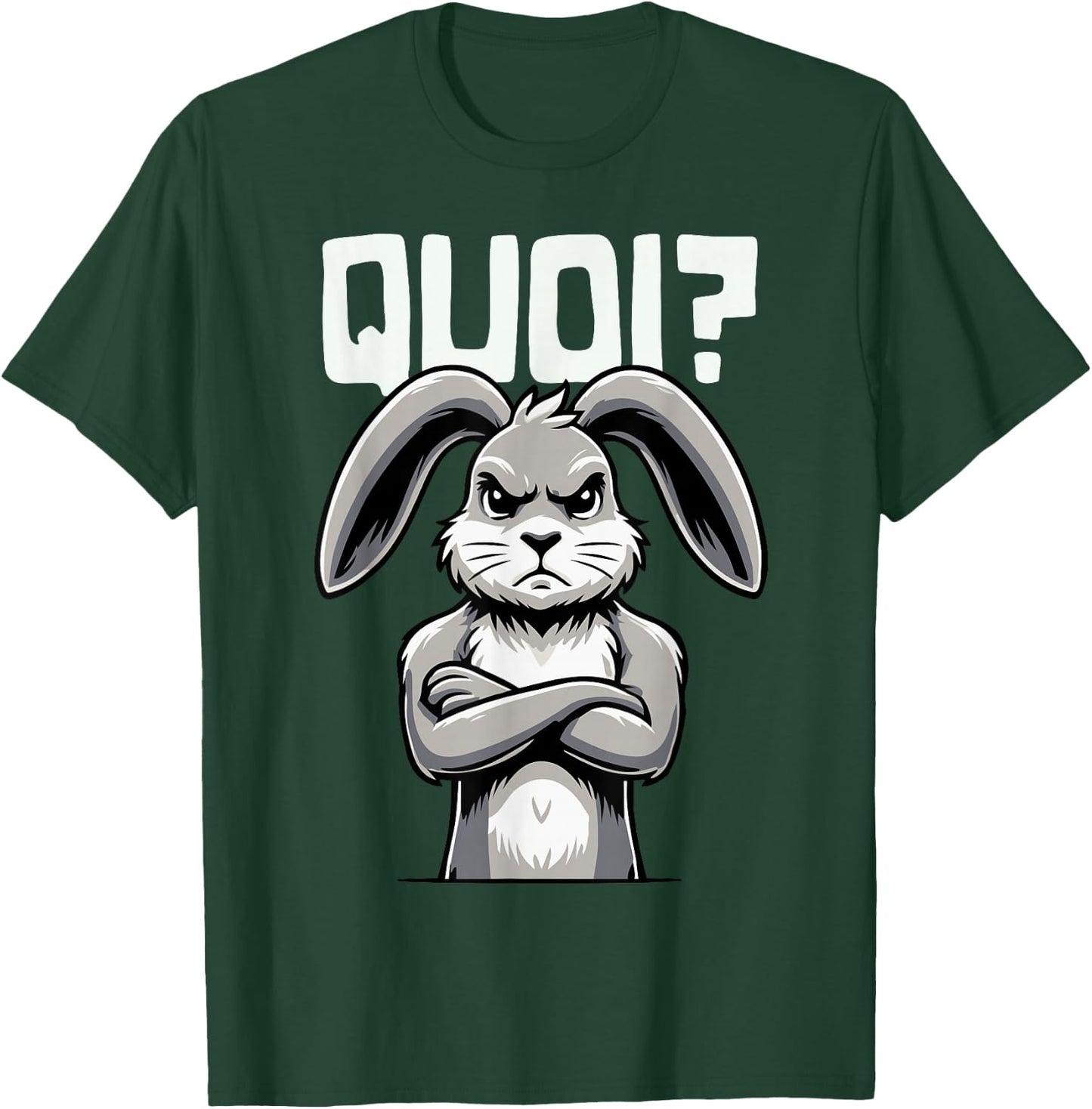 Funny Rabbit Woman Girl Boy Child What Rabbit , Black, S T-Shirt - T-Shirt | Forest