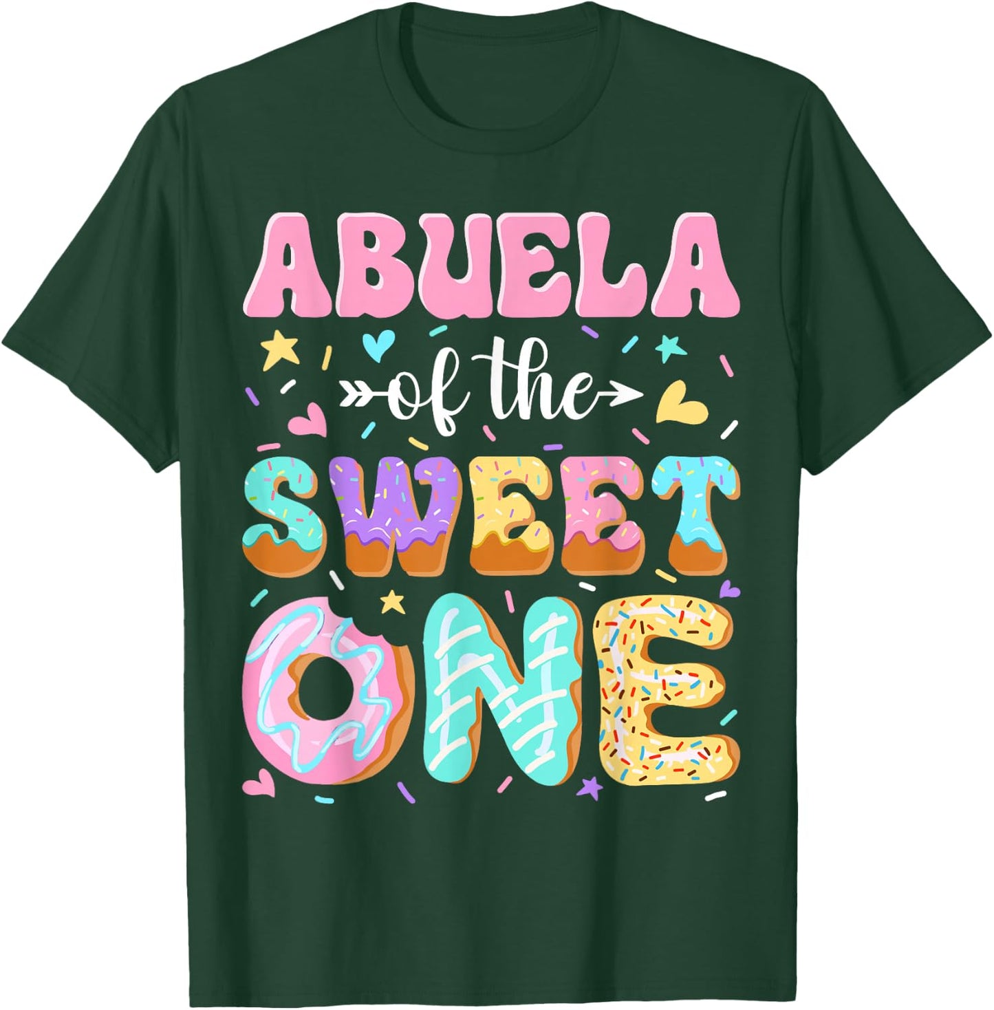 Abuela of The Sweet One First Birthday Matching Family T-Shirt - T-Shirt | Forest