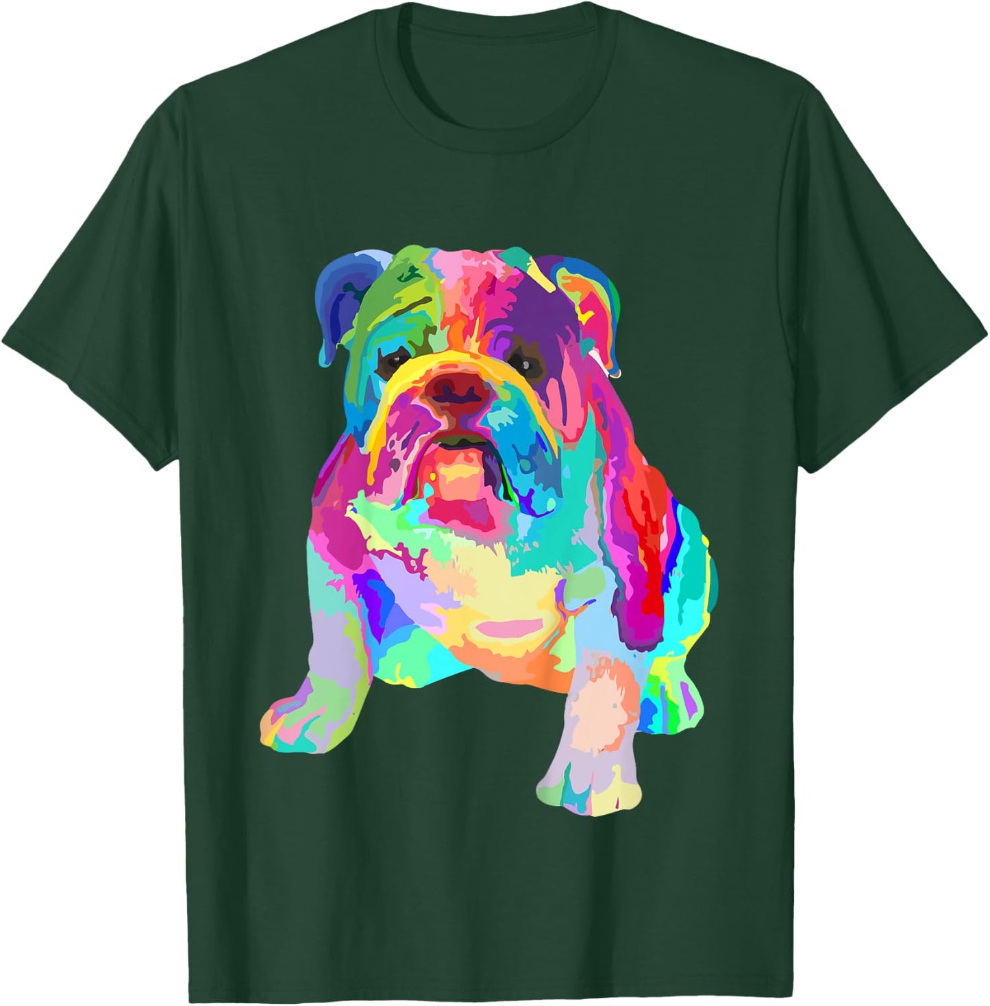 Boys Colorful Cool Girls Shirts English Bulldog Kids T-Shirt - T-Shirt | Forest