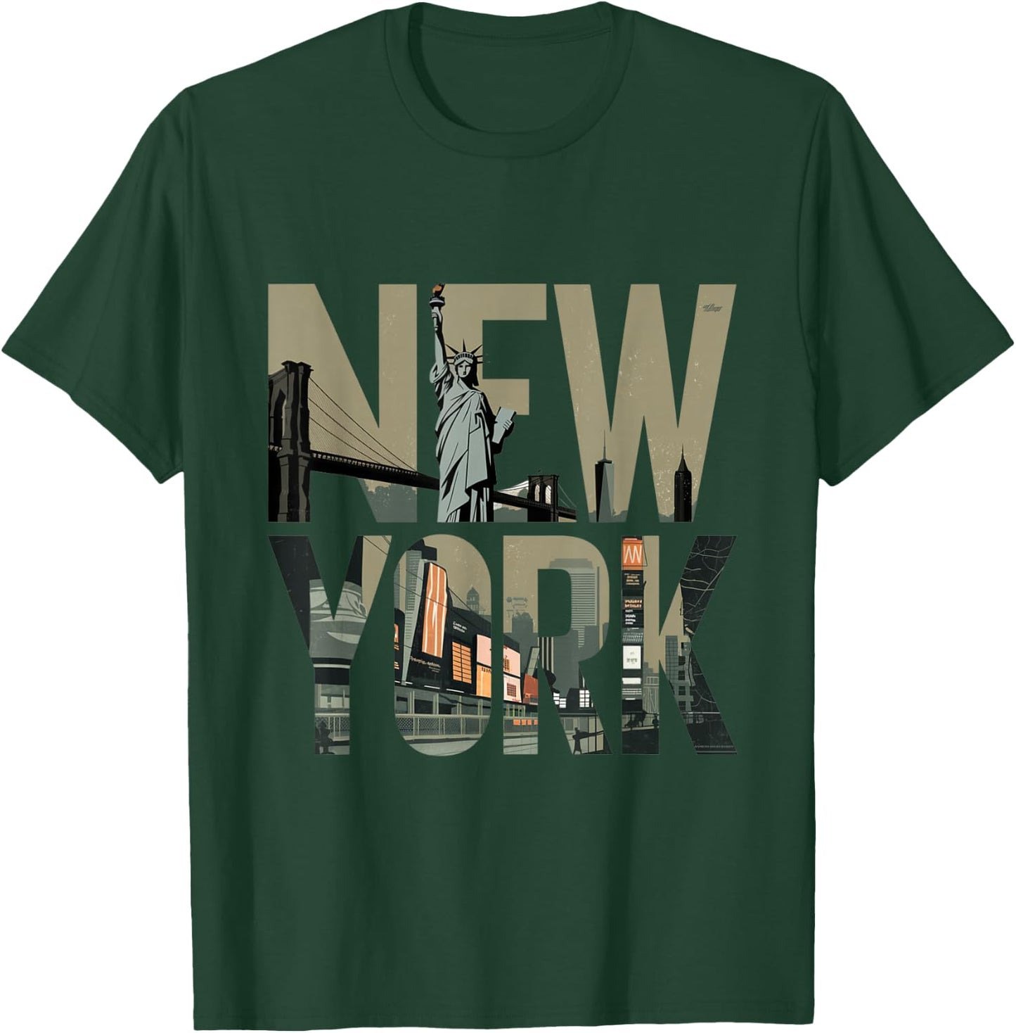 New York Freiheitsstatue T-Shirt - T-Shirt | Forest