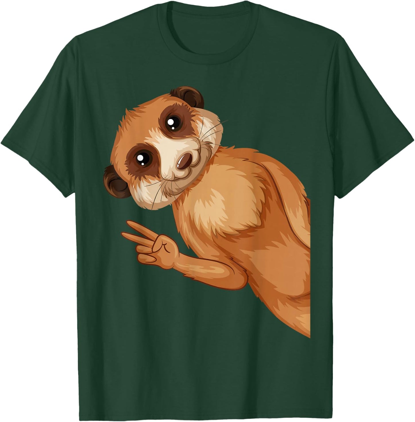 Meerkat Children's Girls Boys , black T-Shirt - T-Shirt | Forest