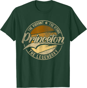 Princeton NJ | New Jersey | Vintage Distressed T-Shirt - T-Shirt | Forest