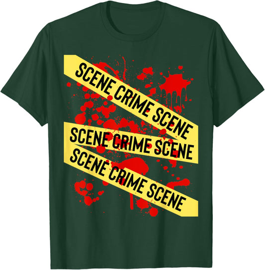 Crime Scene Investigation Tape Design T-Shirt - T-Shirt | Forest