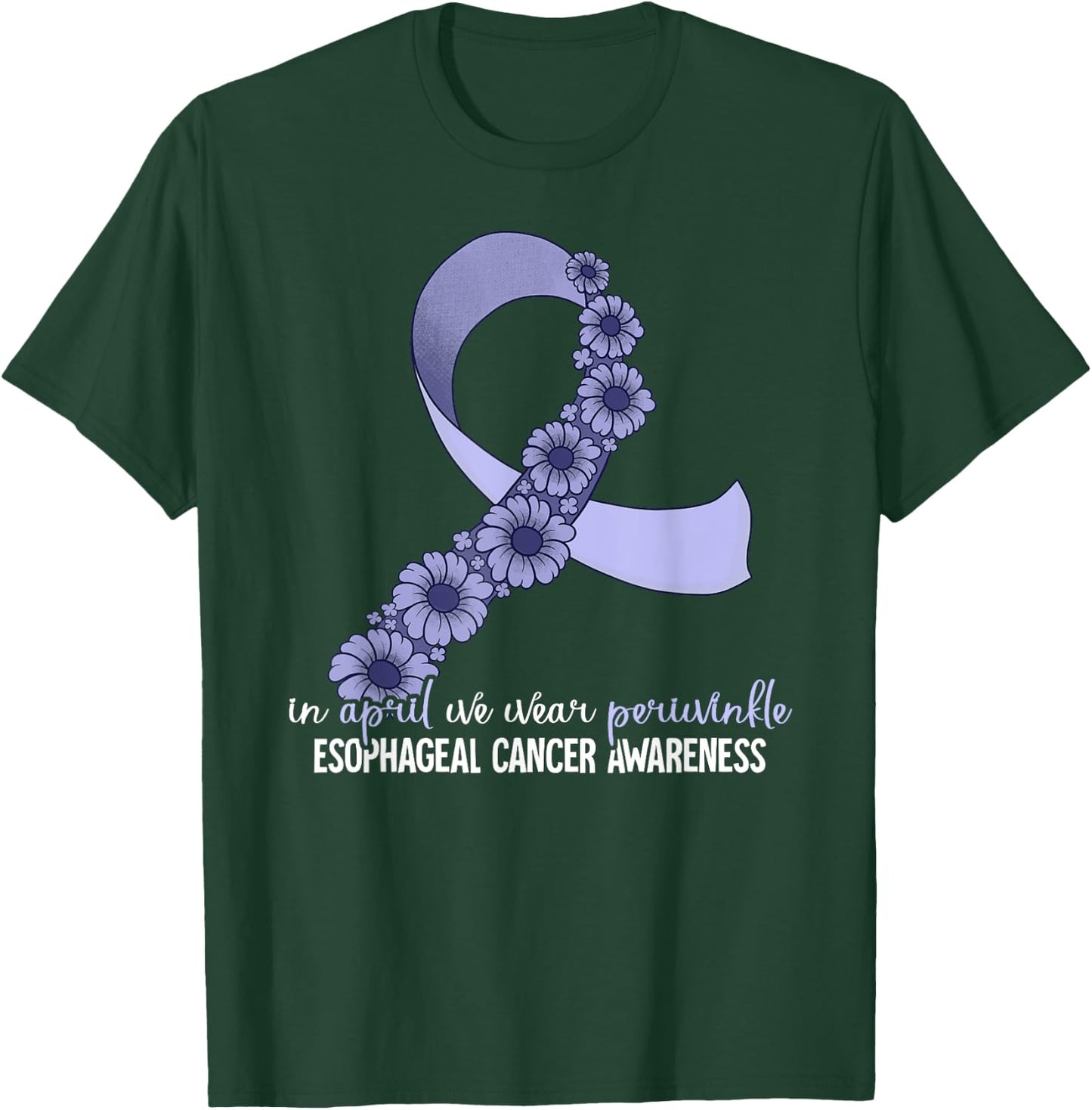 Esophageal Cancer Awareness T-Shirt - T-Shirt | Forest