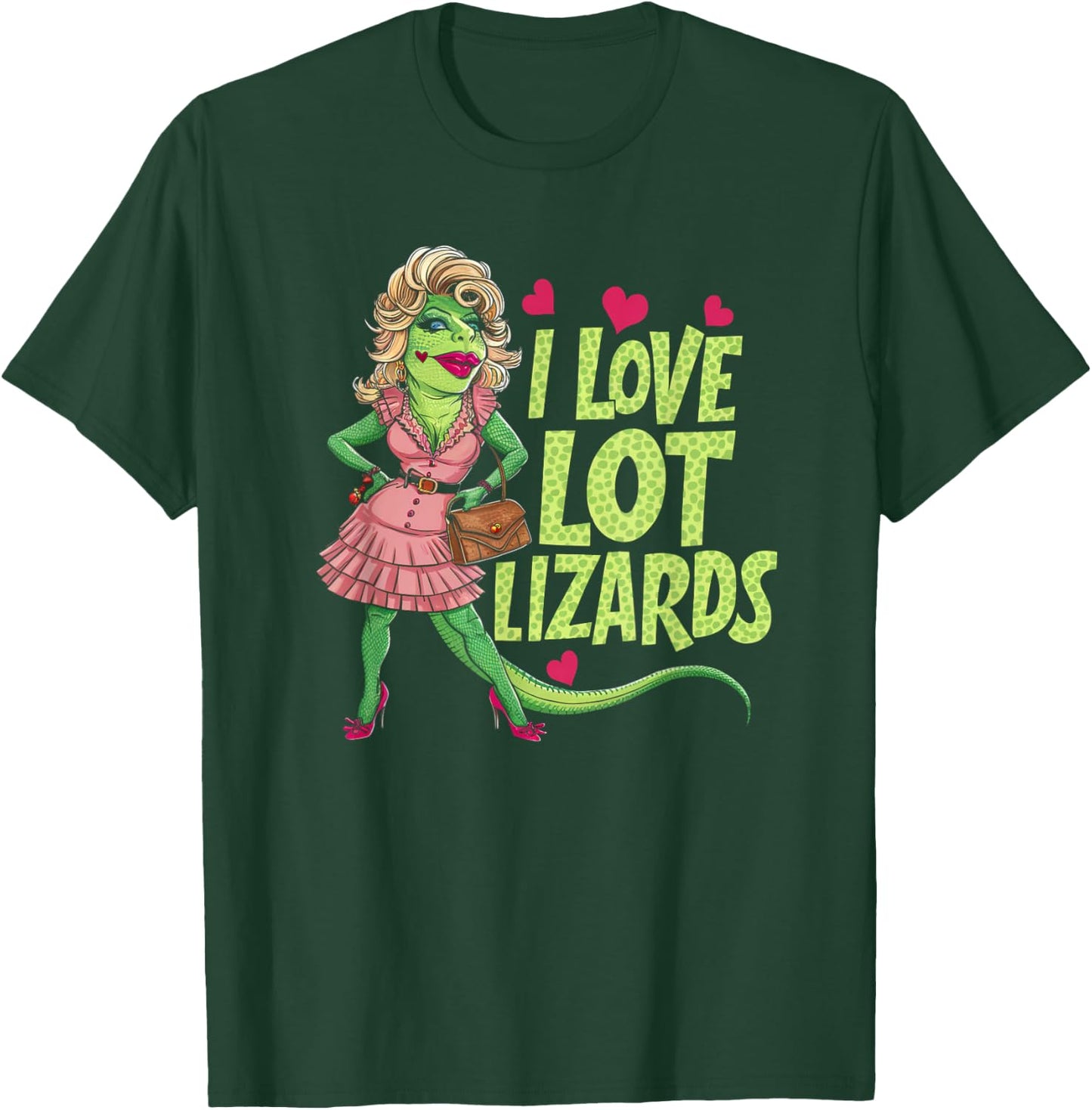 I Love Lot Lizards Funny Trucker T-Shirt - T-Shirt | Forest