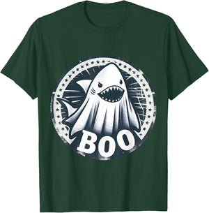 Boo Ghost Shark Funny Halloween Costume T-Shirt - T-Shirt | Forest