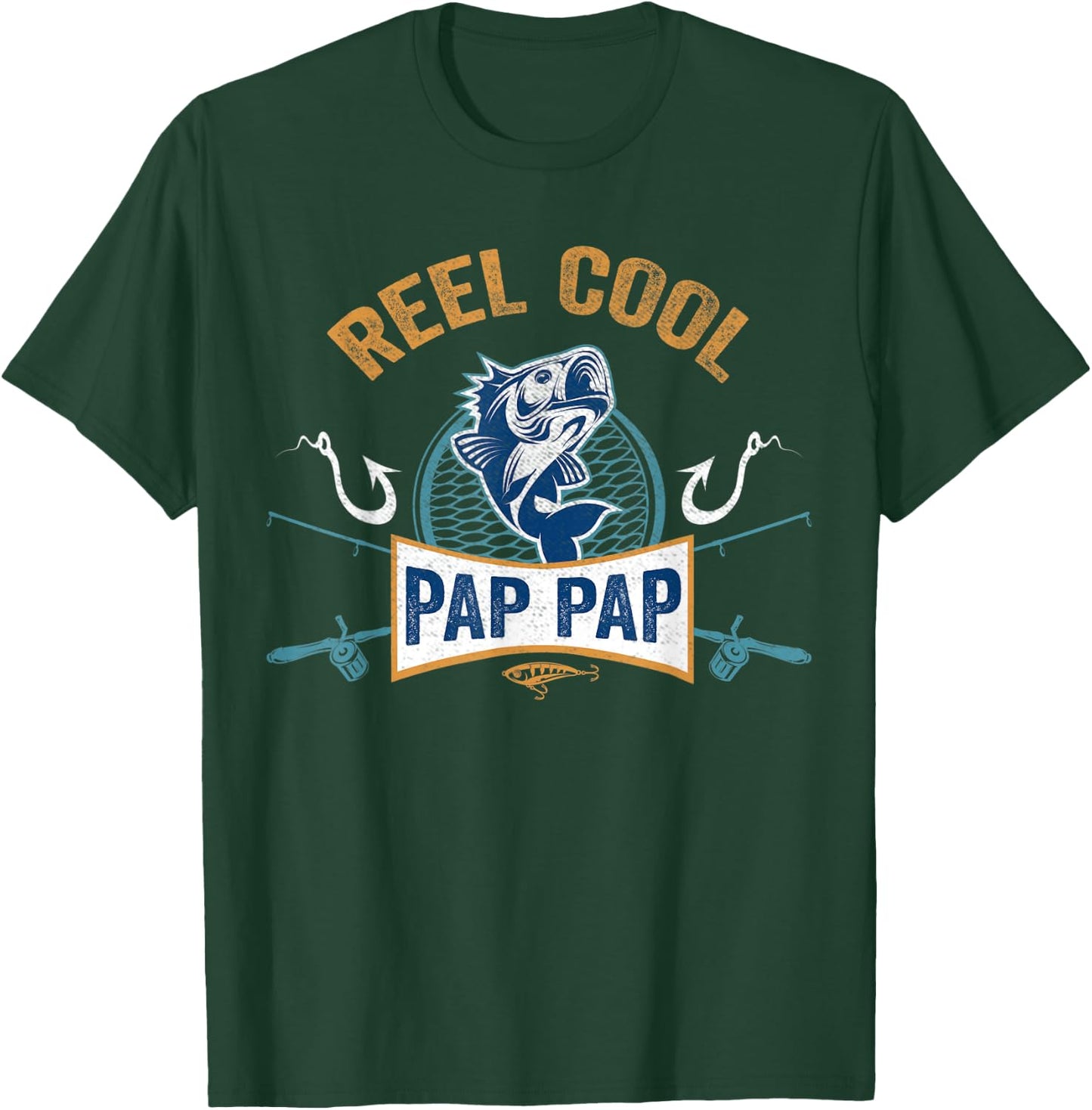 Reel Cool Pap Pap Fishing Fathers Day T-Shirt - T-Shirt | Forest
