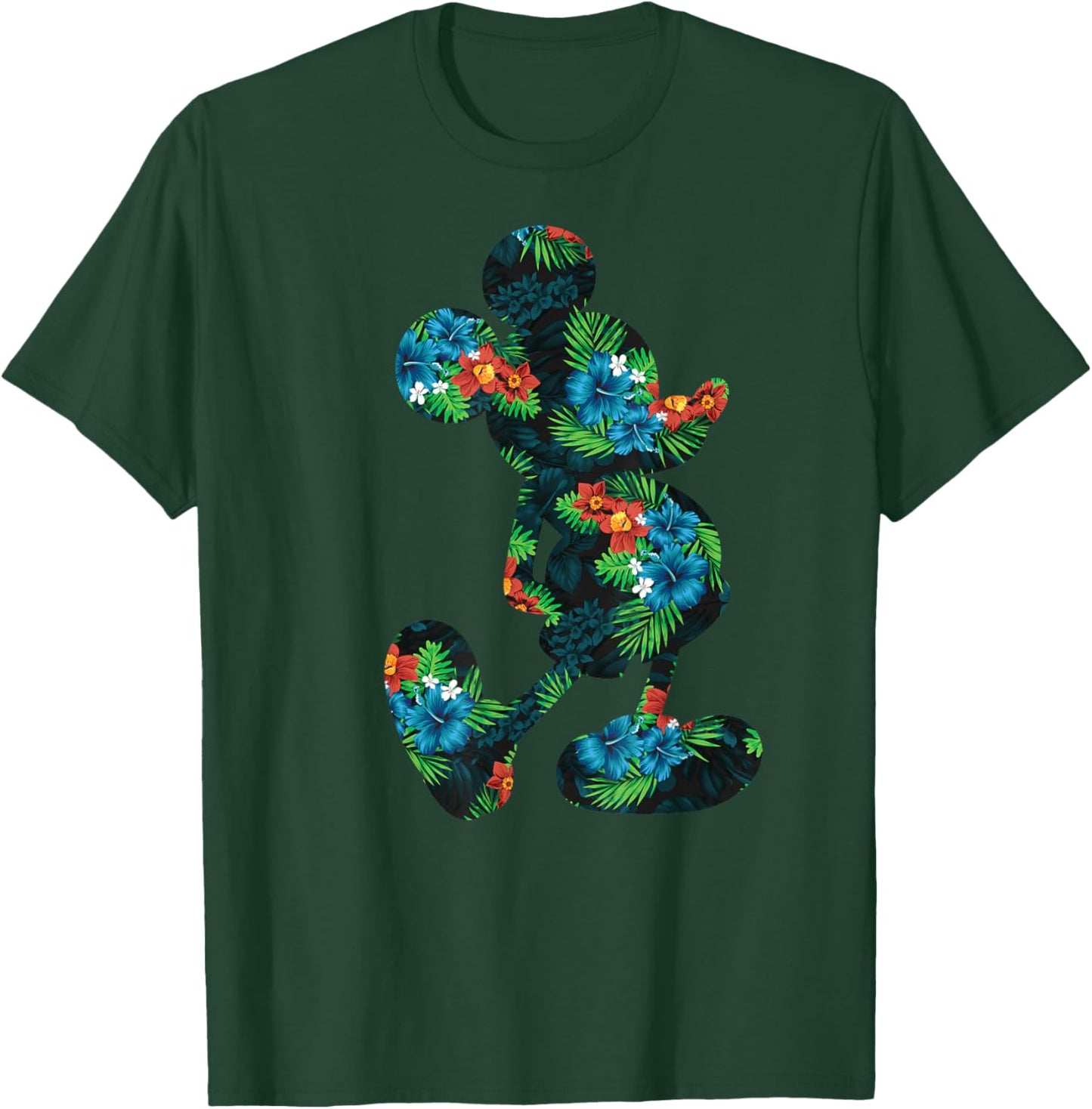 Disney - Tropical Mickey Print T-Shirt - T-Shirt | Forest