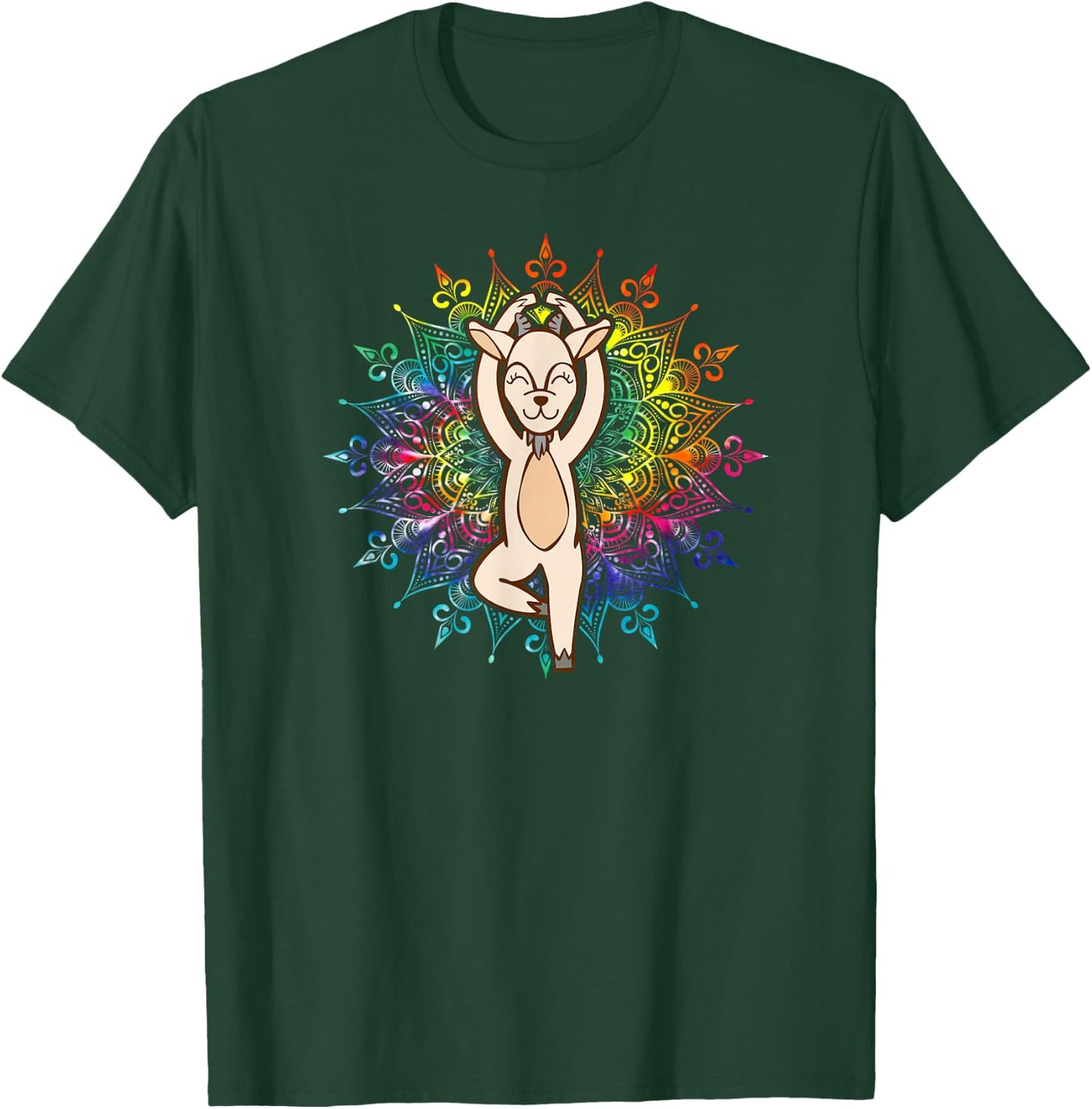 Goat Girl Lover & Farmer HD0 Black -Adults T-Shirt - T-Shirt | Forest