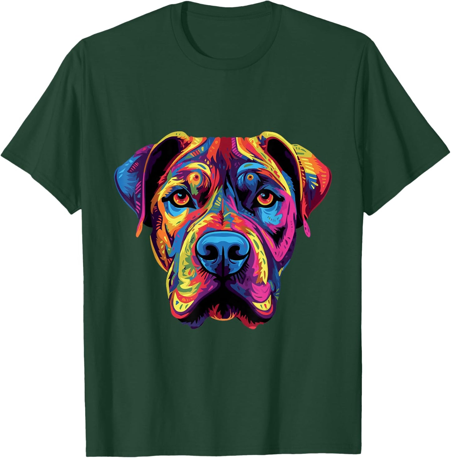Presa Canario Coloful Dogo Canario T-Shirt - T-Shirt | Forest