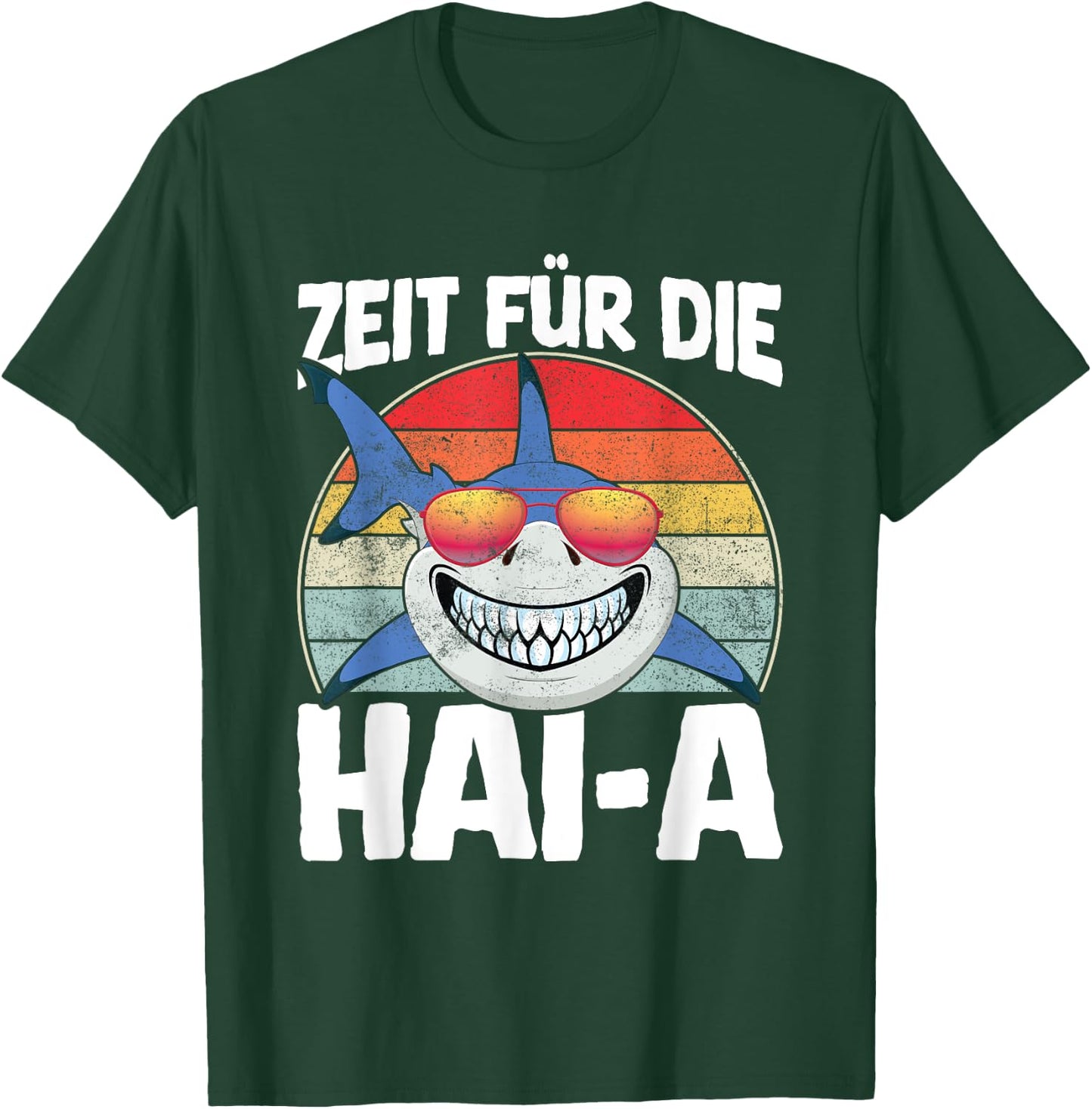 Zeit Für Die Haia Hai Schlafshirt Müde Pyjama Lustig Schlaf T-Shirt - T-Shirt | Forest