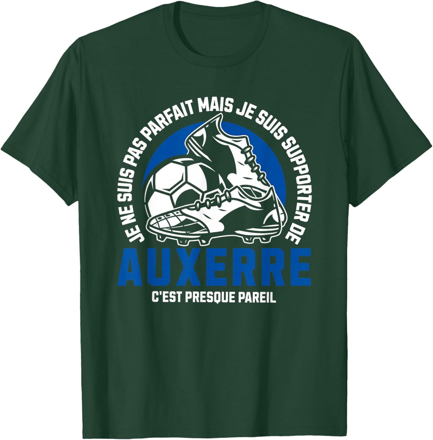 Supporter AUXERRE FOOT - FOOTBALL - AUXERRE HUMOUR , Black, S T-Shirt - T-Shirt | Forest