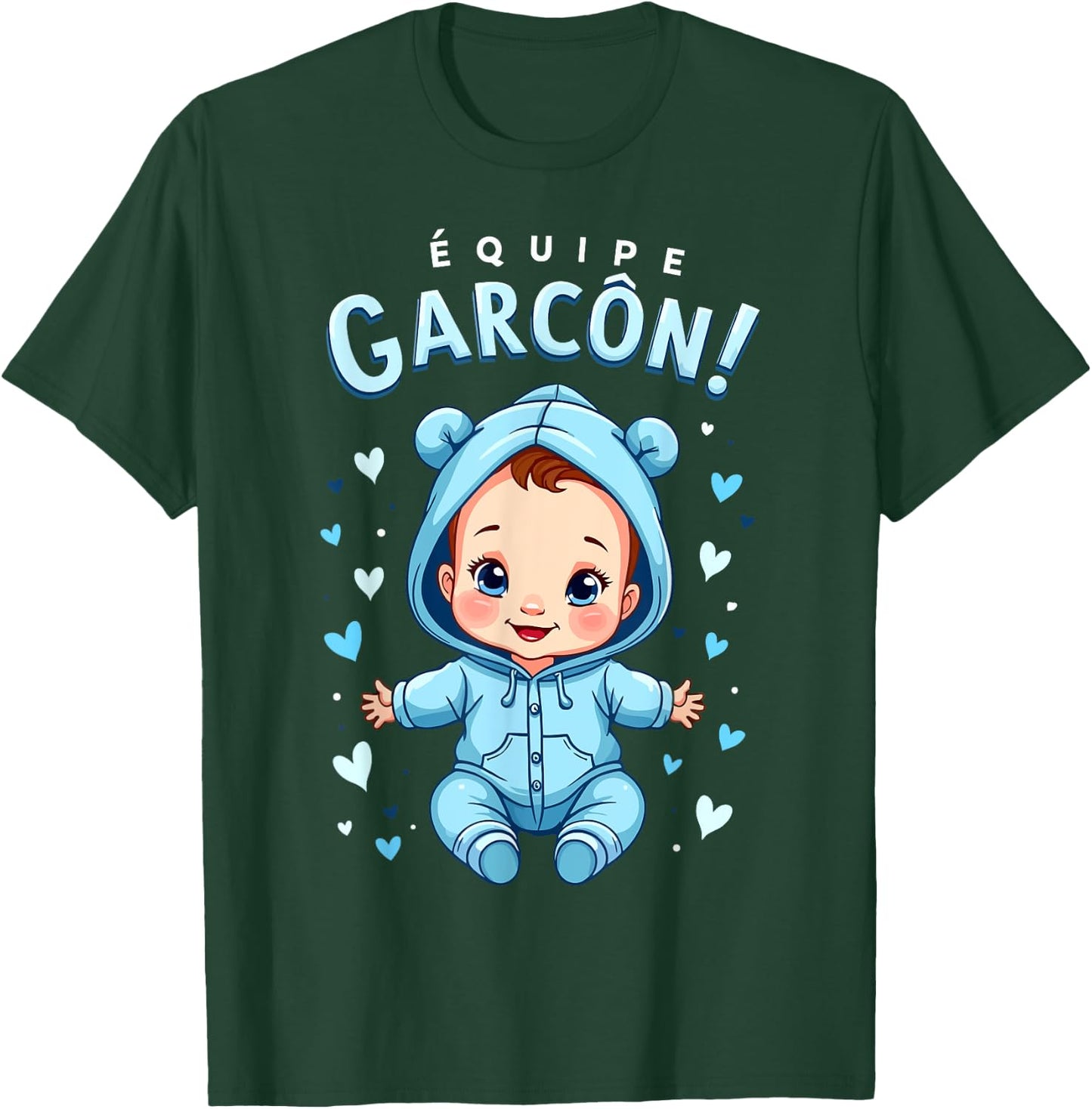 Gender Revelation Team Boy Humor Baby Shower T-Shirt - T-Shirt | Forest