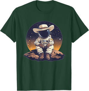 Rodeo Astronaut Costume for Cowboy and Space Lovers T-Shirt - T-Shirt | Forest