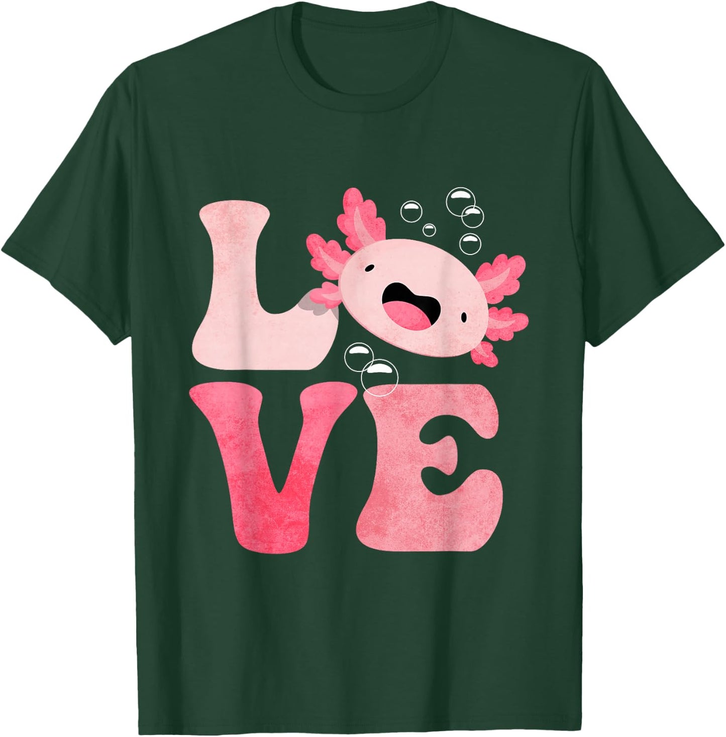 Axolotl LOVE T-Shirt - T-Shirt | Forest