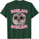 Schlafi Schlafi Funny Hamster Hamster Hamstie Meme Sleep , black T-Shirt - T-Shirt | Forest