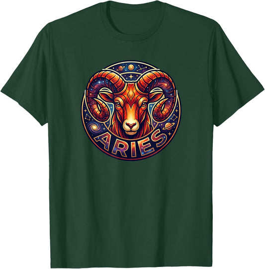 Aries Gifts Zodiac Sign Astrology Horoscope Birthday T-Shirt - T-Shirt | Forest