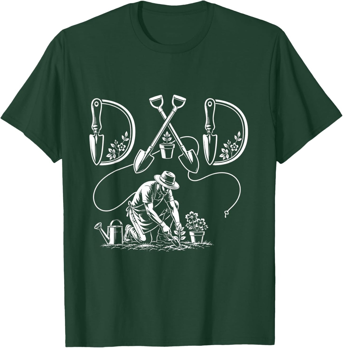 Gardening Dad Funny Gardener Plant Lover Garden dad T-Shirt - T-Shirt | Forest