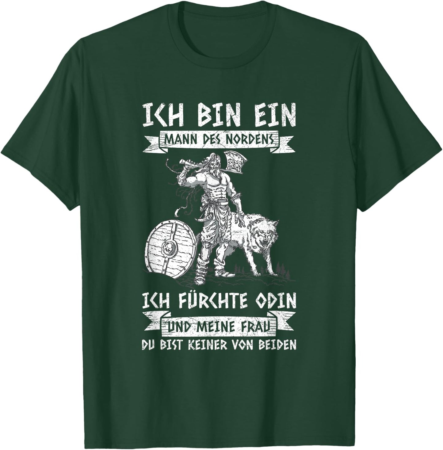Men's Viking Ich Bin Ein Mann Des Nordens NordMEN , black, s T-Shirt - T-Shirt | Forest