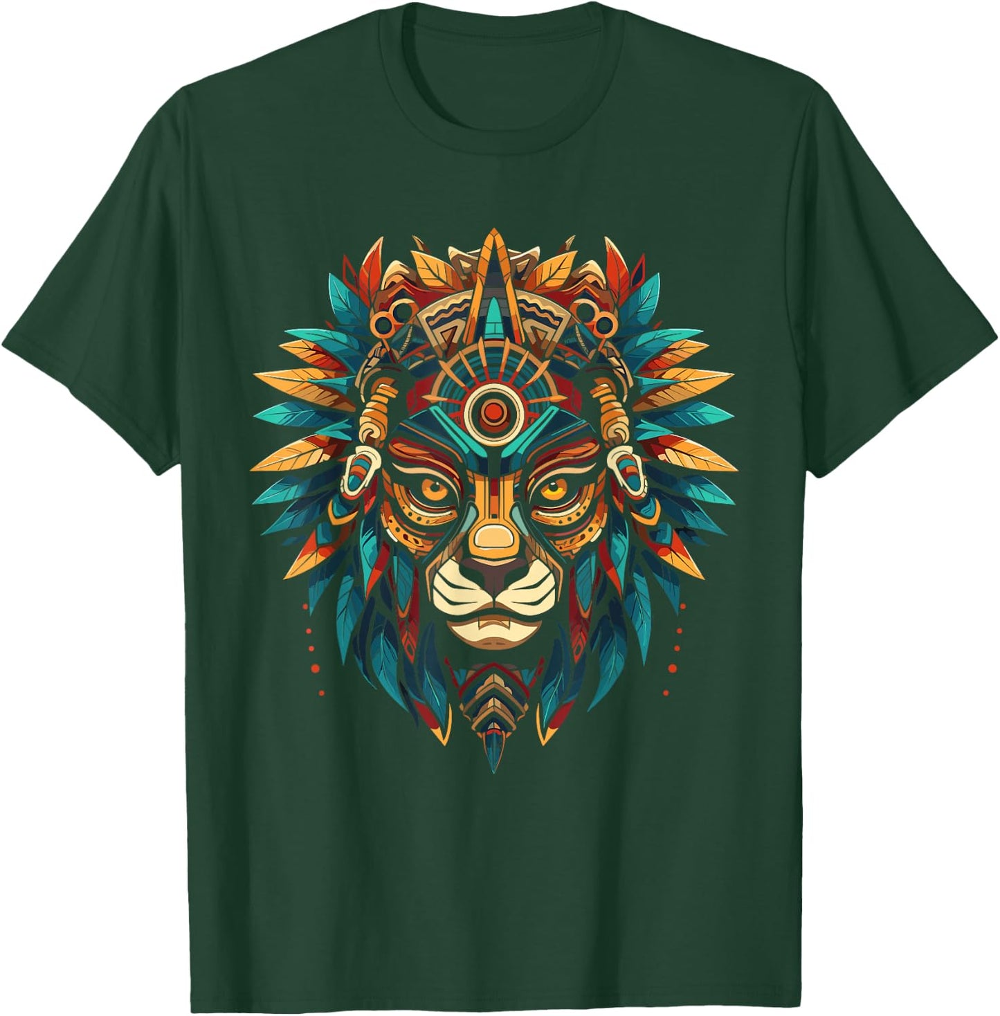 Aztec Jaguar Warrior Aztec Culture Mayan Indigenous T-Shirt - T-Shirt | Forest