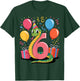 Snake 6th Birthday for Boy Girl 6 Years Old Sixth Snake T-Shirt - T-Shirt | Forest