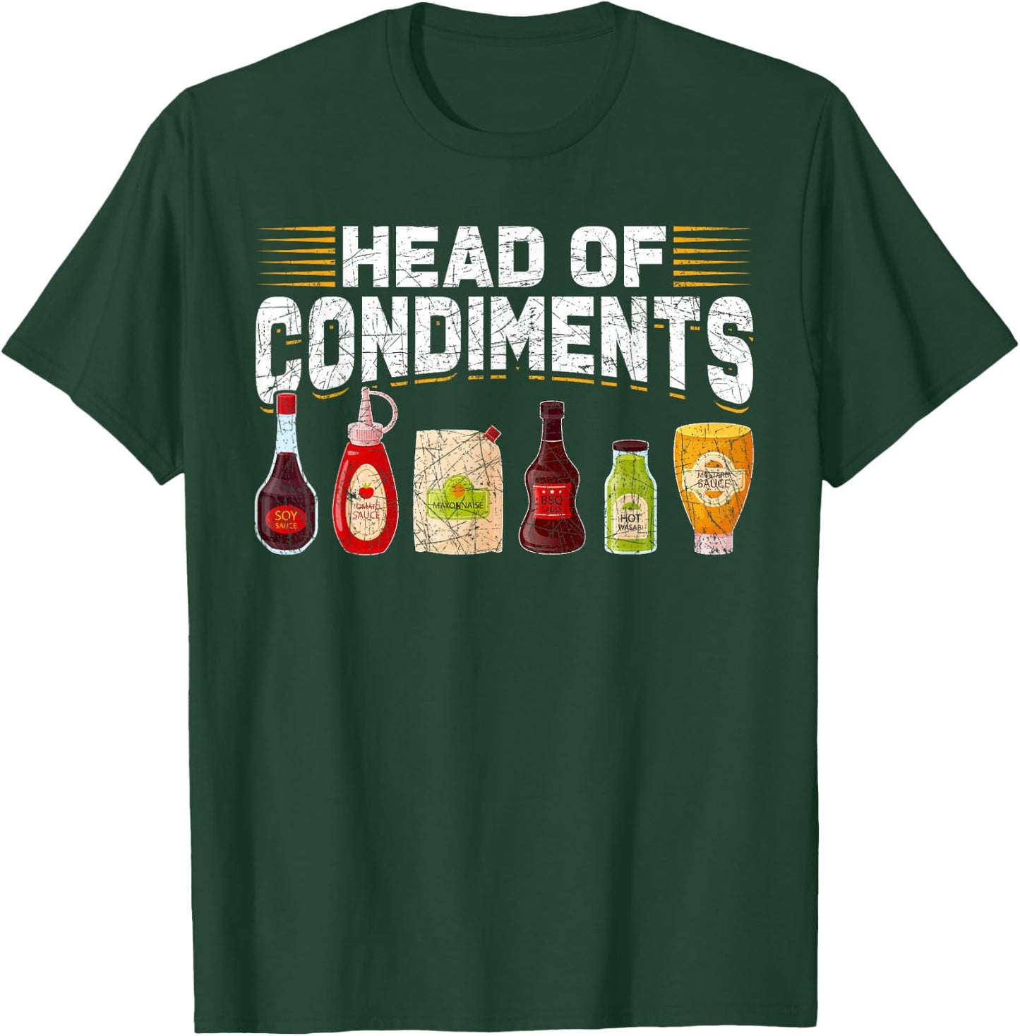 Head Of Condiments Barbecue T-Shirt - T-Shirt | Forest