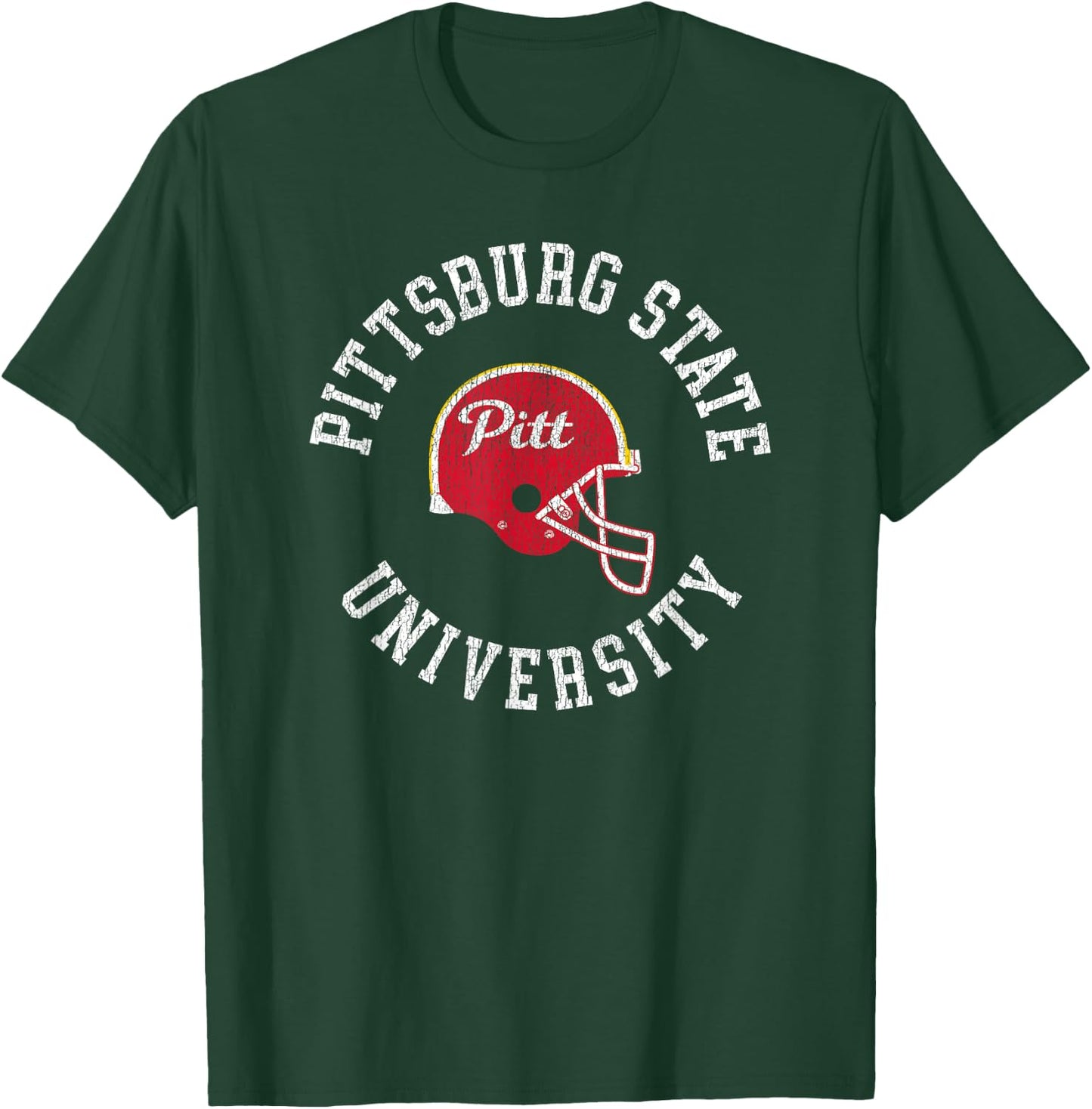 Vintage Pitt State Gorillas Football Retro Helmet T-Shirt - T-Shirt | Forest