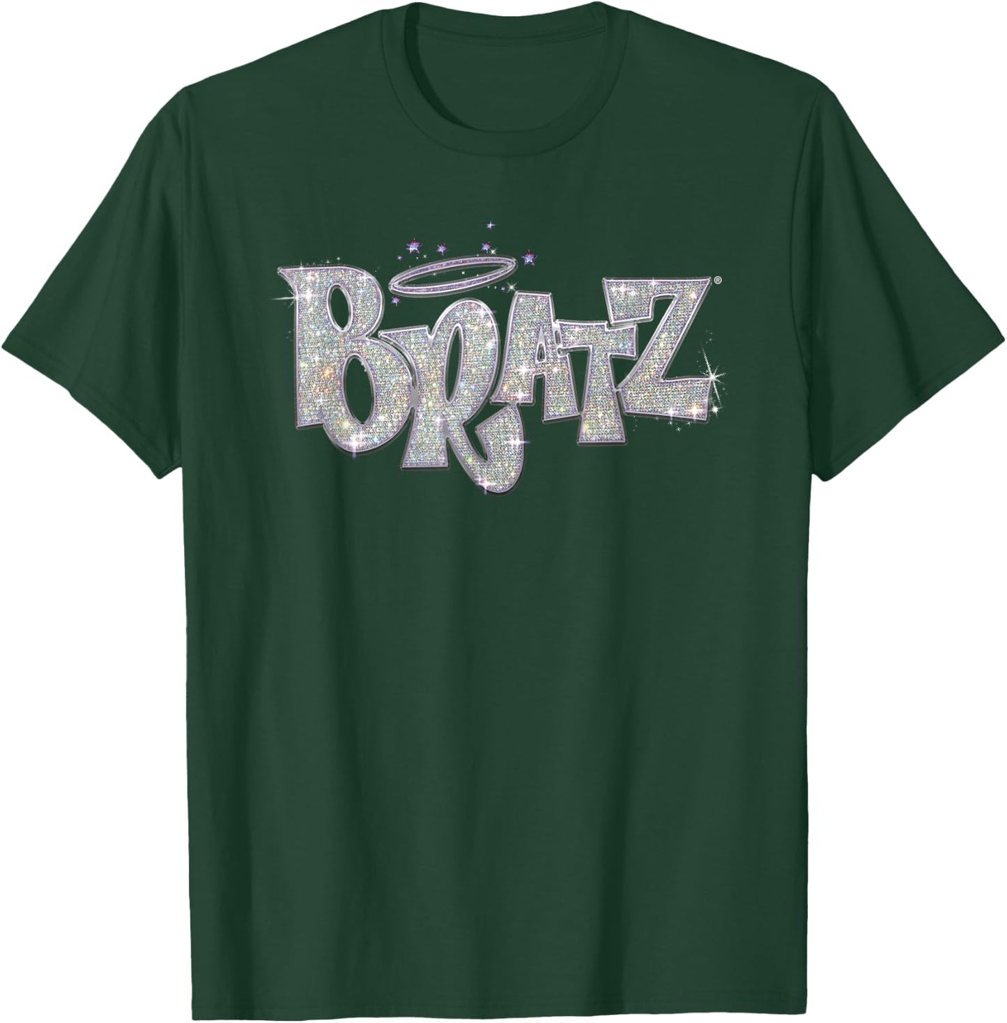 Glitter Bratz Logo , Black, S T-Shirt - T-Shirt | Forest