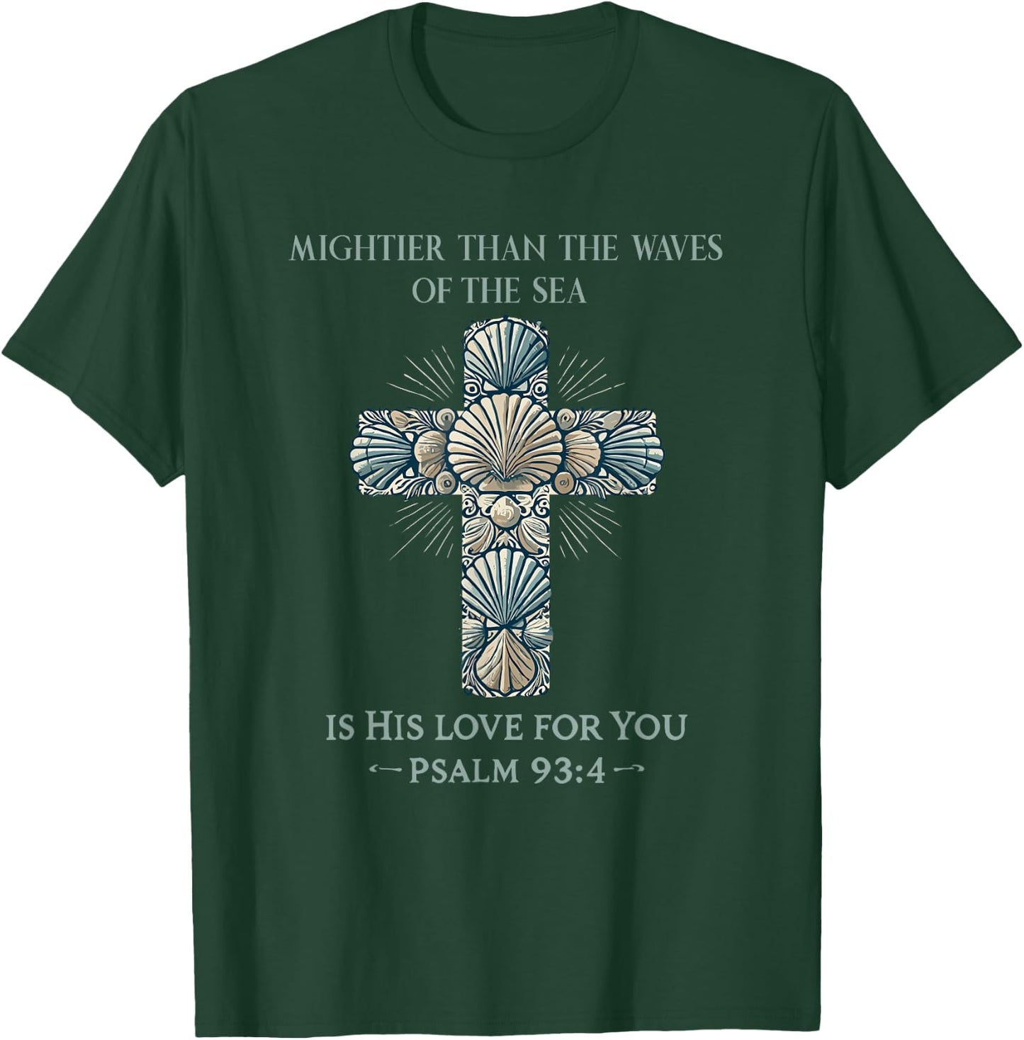 Christian Seashell Style Beach T-Shirt - T-Shirt | Forest