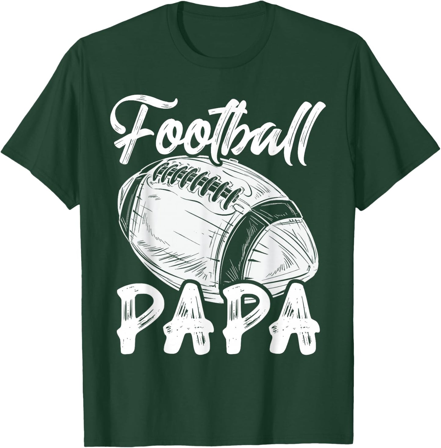 Football Papa Family Matching Players Fathers Day T-Shirt - T-Shirt | Forest