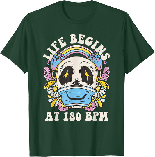 Techno Outfit Ladies, Men Raver Techno Party T-Shirt - T-Shirt | Forest
