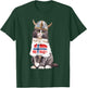 Norwegian Forest Cat Norway Flag T-Shirt - T-Shirt | Forest