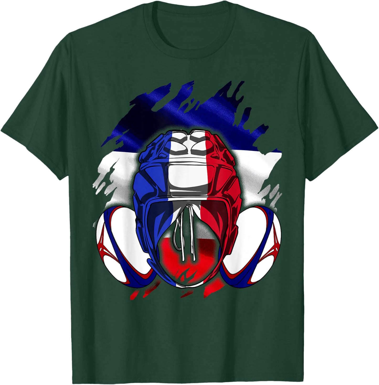 Rugby Shirt Player Child Man Flag Rooster Men Women , Black, S T-Shirt - T-Shirt | Forest