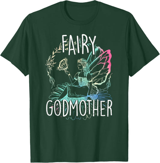 Godmother Magic Fairy Tales Fairy Godmother Godmom Godparents T-Shirt - T-Shirt | Forest