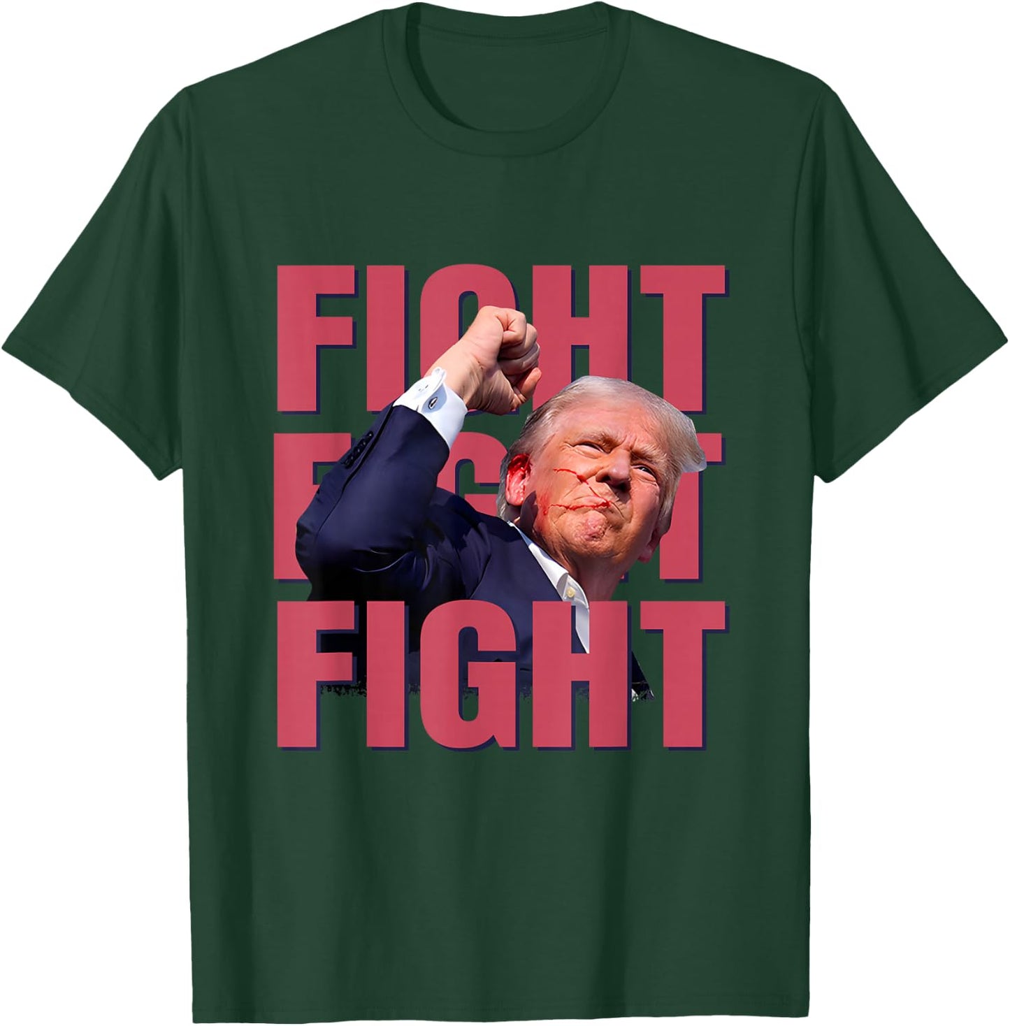 Trump Fight Fight Trump 2024 , Black, S T-Shirt - T-Shirt | Forest