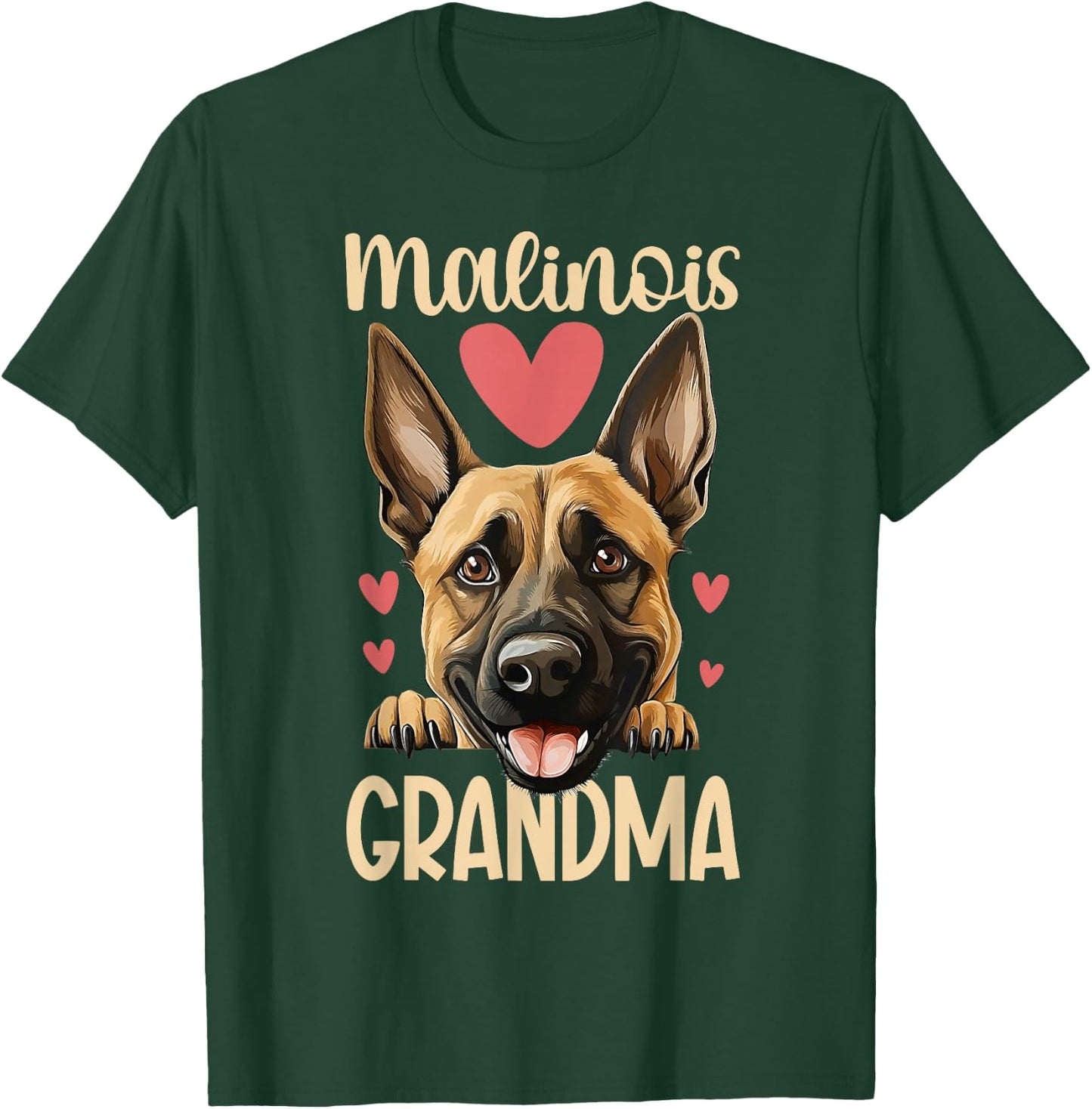 Malinois Grandma Of A Belgian Malinois Grandmother T-Shirt - T-Shirt | Forest