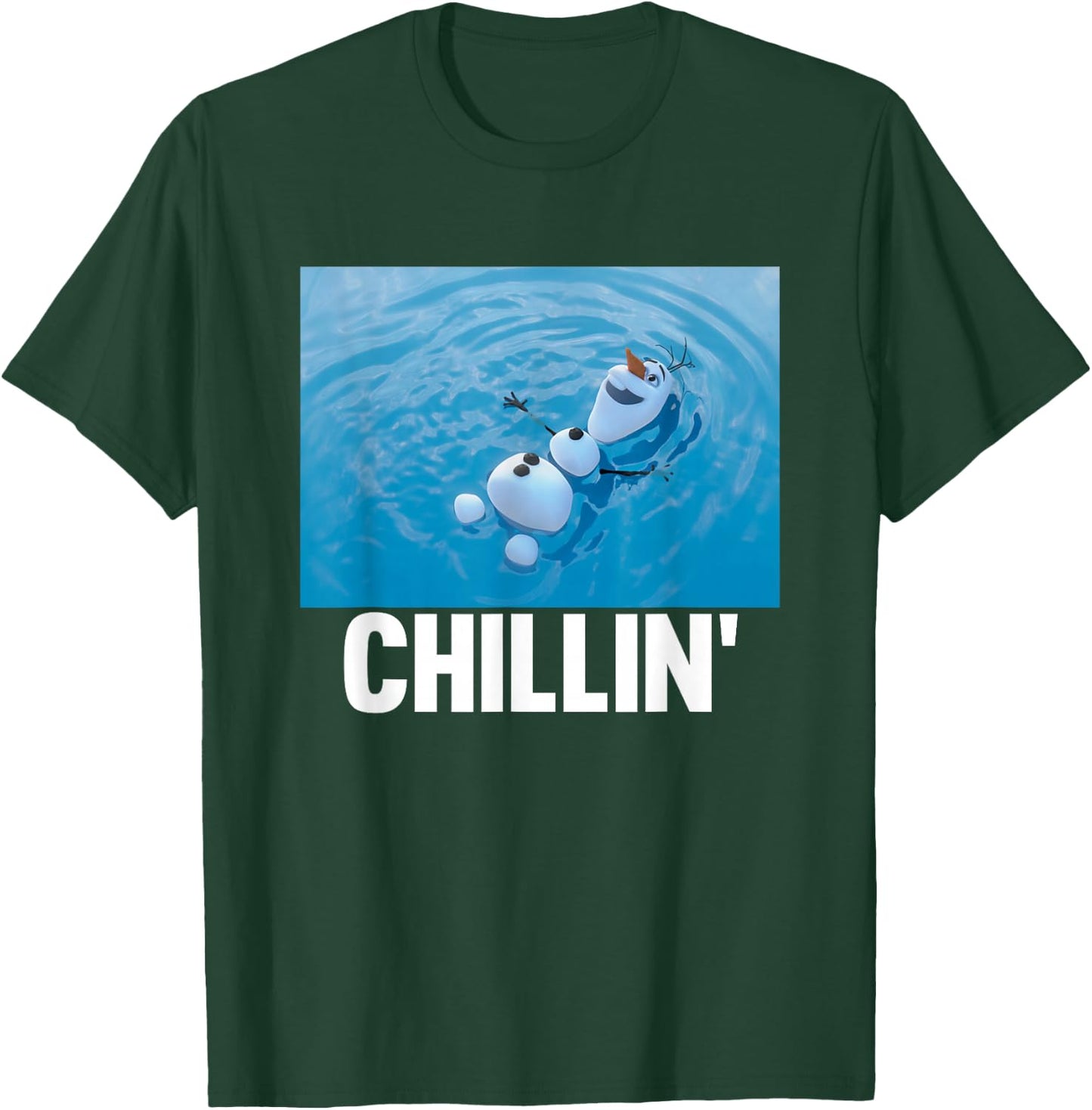 Disney Frozen Chillin' Olaf Swimming Shot T-Shirt - T-Shirt | Forest