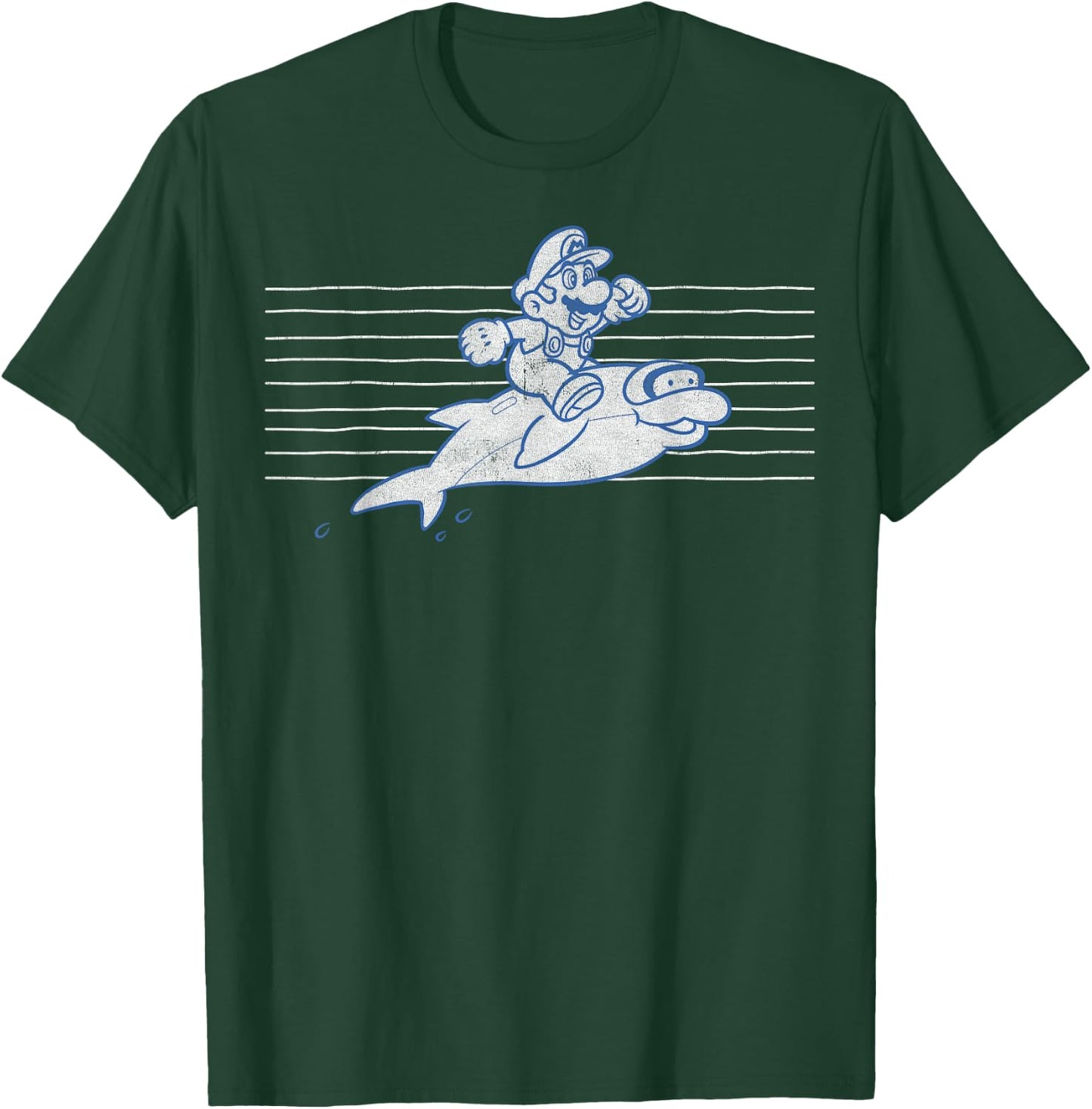 Nintendo Super Mario Swimming With Friends T-Shirt - T-Shirt | Forest